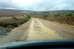Papiesvlei-Road-bei-Regen